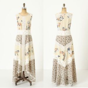 ANTHROPOLOGIE Leifnotes Field Biology Maxi Dress